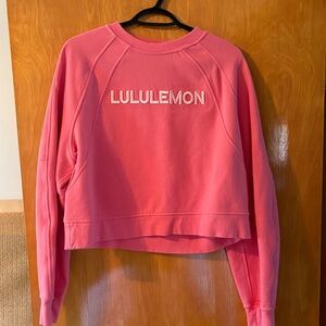 Lululemon Scuba oversized pullover Pink Sweatshirt size M/L